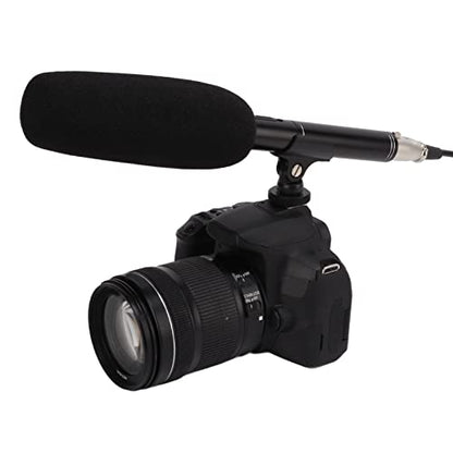 Shotgun Microphone, High Sensitivity Noise Cancellation Camera Mic Professional for Interviewers Content Creators Podcasters Vloggers Live Streaming Studio Recording