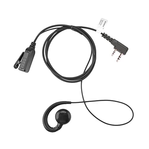 Surveillance Headset Walkie Talkie Earpiece with Mic Compatible for Kenwood BF-F8HP UV-5R UV82 TK-3160 TK-3302U-K TK-3402U16P Two Way Radio - style: C type