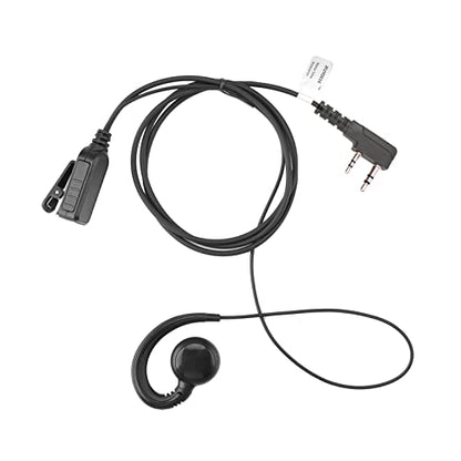Surveillance Headset Walkie Talkie Earpiece with Mic Compatible for Kenwood BF-F8HP UV-5R UV82 TK-3160 TK-3302U-K TK-3402U16P Two Way Radio - style: C type