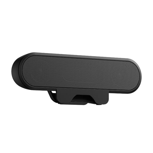 ASHATA USB Speaker Bar, Stereo Computer Speakers with Loud Sound, Volume Control, Clamps to Monitor, for Desktop PC