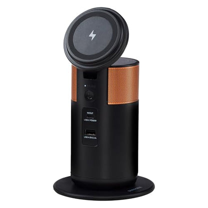 Duracell M100 Portable Charging Hub – 92W Charger for Laptops & Tablets, Wireless Charging for Cell Phones & Earbuds – Light & Compact Power Bank Station w/ USB-C & USB-A Ports, Charging Dock