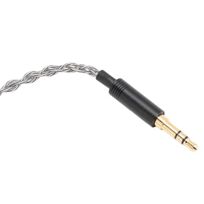 Premium Silver Plated Copper Earphone Cable Replacement for TFZ QDC Revonext 3 5mm to 0 78mm 2 Pin with Memory Wire Earhooks Clear Sound Lossless Upgrade