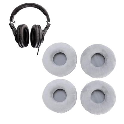 Replacement Ear Pads, 4 Pcs Soft Velour Foam Cushions for Over-Ear Headphones