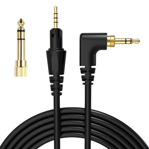 Toxaoii Replacement Audio Cable for Pioneer HDJ-X5, HDJ-X7, HDJ-S7, HDJ-CUE1 Headphones, 2.5 mm to 3.5 mm Aux Cord with 6.35 mm Adapter Stereo Audio Aux Cord 5.8 FT