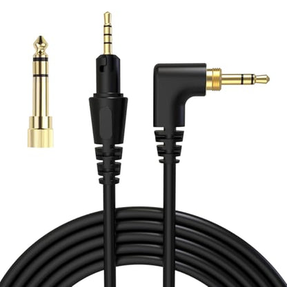 Toxaoii Replacement Audio Cable for Pioneer HDJ-X5, HDJ-X7, HDJ-S7, HDJ-CUE1 Headphones, 2.5 mm to 3.5 mm Aux Cord with 6.35 mm Adapter Stereo Audio Aux Cord 5.8 FT