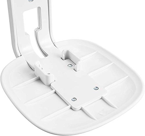 ynVISION.DESIGN Wall Mount for Sonos One, One SL, Play:1, 2 Pack, White | Tilt 18° and swivel right or left 45°, cable management, hardware included for drywall, brick, and wood stud walls - color: White