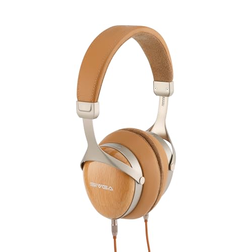 SIVGA SV021 Pro Beechwood Closed-Back Over-Ear Wired HiFi Headphones | 50mm dynamic driver and natural wooden housing deliver crisp, detailed high-fidelity sound. - color: Beechwood