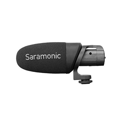 Saramonic CamMic+ | AA-Powered Shotgun Mic for DSLR, Mirrorless, Video Cams, Smartphones & Tablets | Shockmount, TRS Cable, The output cable of the, Video Cams, Windscreen for Protection from Weather and Dust, Mirrorless