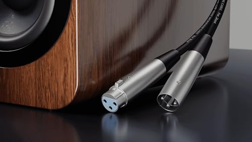Fat Toad 20FT XLR Microphone Cables (ShieldedPRO X Series) 6-Pack – Audio Patch Cords with Lo-Z Connectors, 24 AWG Wires Balanced for Studio Use - size: 6-Pack
