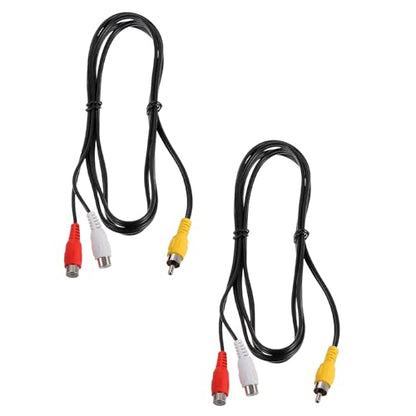 MECCANIXITY 2pcs RCA Splitter Cable, 1RCA Male to 2RCA Female 5ft AV Audio Video Splitter Adapter Output Cables for Subwoofer Amplifier - size: 5ft, style: 1RCA Male to 2RCA Female