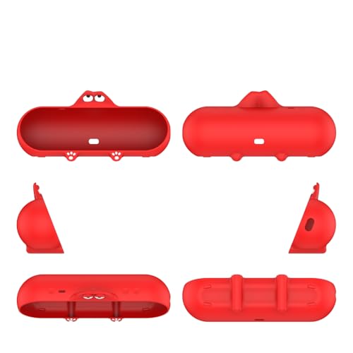 Silicone Protective Case for Beats Pill 2024 Speaker Anti Drop Dustproof Protective Sleeve Silicone Shell Cover Case Speaker Accessory (Red) - color: Red