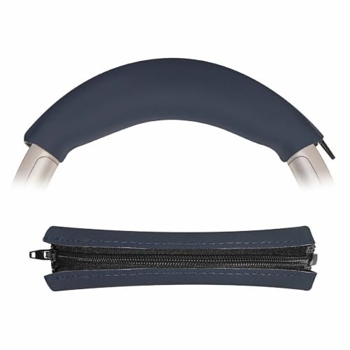 Replacement Headband Cover Soft Washable Silicone with Zipper Headband Protectors Cushion Compatible with iKF King Pro Wireless Over-Ear Headphones (Blue) - color: Blue