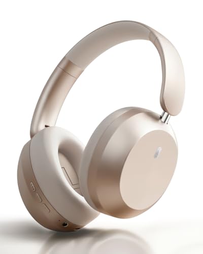 Wentronic Y05 Wireless Bluetooth Headphone, Noise Cancelling, Starlight | Wireless Over-Ear Headphones, Hi-Res Audio, 48H Playtime, Built-in Mic, Comfort & Connectivity, Works with iOS, Android & PC - color: Starlight