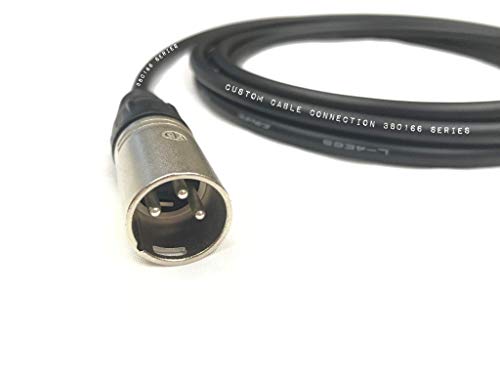 Custom Cable Connection 12 Foot Canare L-4E6S Star Quad 3-Pin XLR Male to 1/4" (6.35mm) TRS Balanced Microphone/Audio Cable - size: 12 Foot, style: XLR Male to 1/4"