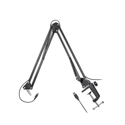 Audio-Technica AT2005USBPK Vocal Microphone Pack for Streaming/Podcasting, Includes USB and XLR Outputs, Adjustable Boom Arm, & Monitor Headphones,Black | USB and XLR Outputs, Adjustable Boom Arm, and Monitor Headphones, Black - style: AT2005USBPK
