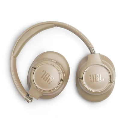JBL Tune 780NC - Wireless Over-Ear Adaptive Noise Cancelling Headphones with Powerful Hi-Res JBL Pure Bass Sound and Spatial Sound, with Up to 76 Hours of Battery Life, Plus Speed Charge (Beige) - color: Beige