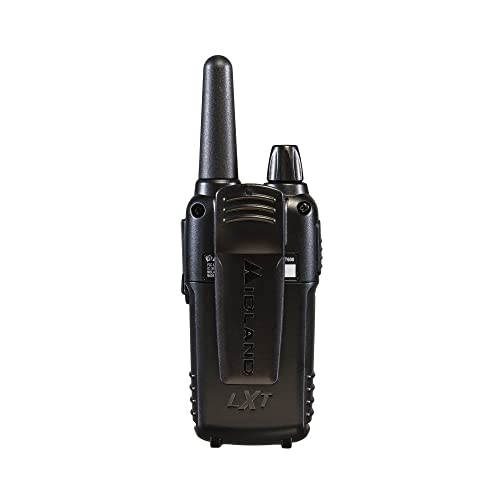 Midland LXT600BBX4 FRS Business Walkie Talkies - Long Range 36-Channel Two-Way Radios with Headsets and Charging Base, NOAA Weather Alerts (8-Pack, Black) | Long Range 36-Channel Two-Way Radios with Headsets and Charging Base, NOAA Weather Alerts (8-Pack,