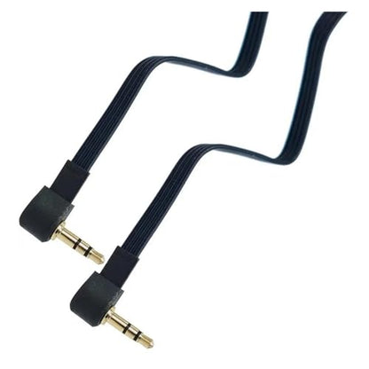 Short 5cm 20cm 3.5mm Plug to Plug 90° Right Angle Aux Audio Cable 3.5mm Jiack Cable 30cm 50cm(5CM,3J) - color: 3J, size: 5CM