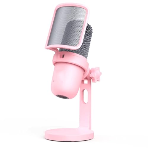 Microphone with Click Mute Button Desktop Mic Wired for PC Mixer Gaming MIC
