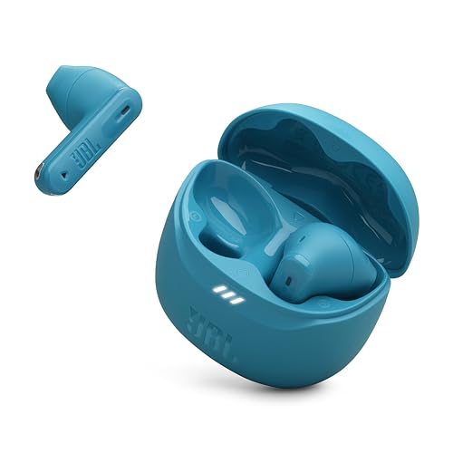 JBL Tune Flex 2 - True Wireless Noise Cancelling Earbuds Spatial Sound and Smart Ambient Technology, 6 mics for Perfect Calls, up to 48Hrs of Playback, IP54 Dust & Water Resistant (Teal) (Renewed) - color: Teal