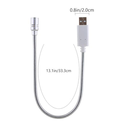 LABRIMP Portable USB Recording Microphone for Laptop and Desktop with Compact Aluminum Alloy Design, Sponge Cover, for Gaming and Home Use, High Sensitivity Plug-and-Play Mic for Streaming