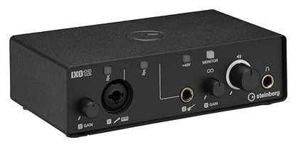 Steinberg IXO12 Black, 2x2 USB 2.0 24-Bit/192kHz Audio Interface With Cubase AI, Cubasis LE and Steinberg Plus Software - color: Black, style: IXO12