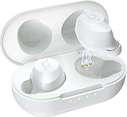 X9 Wireless Earbuds Bluetooth 5.3 Headphones Waterproof Stereo Earphones in Ear Touch Control with Microphone Headset with Deep Bass for Sport, Gaming and Running(White) - color: White
