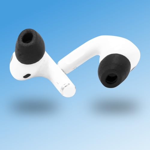 Comply Limited Edition Foam Replacement Ear Tips, Black Medium (3 Pairs) | For Apple AirPods Pro 1 & 2, Ultimate Comfort, Secure Fit, Superior Noise Isolation, Anti Slip, Prevent from Falling Out - size: Medium