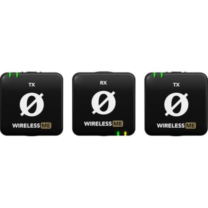 RØDE Wireless ME Dual Set Ultra-Compact Wireless Microphone System with Built-in Microphones, GainAssist Technology and 100m Range for Filmmaking, Interviews and Content Creation (Black) - style: WIME Dual