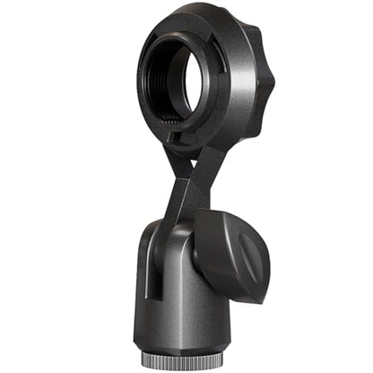 Condenser Microphone Holder For 22 Mm/0.9 Inch Microphones Standard Connector Thread Compatible With Stand Devices With 3/8 Adapter Nut Adapts To Screw-In Microphones