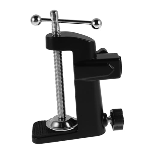 Kisangel Adjustable Metal Base Boom Arm for Live Streaming Quick Assembly Heavy Duty Construction Slip Clamp for Secure Setup