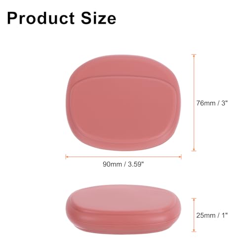 HARFINGTON Earbuds Cases, Wired Earphone Case Holder Organizer, Silicone Ear Buds Case Small for USB Cable, Earphones, Red - color: Red