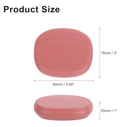 HARFINGTON Earbuds Cases, Wired Earphone Case Holder Organizer, Silicone Ear Buds Case Small for USB Cable, Earphones, Red - color: Red