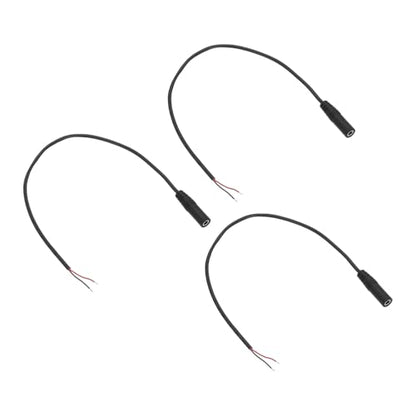 MECCANIXITY 3pcs 3.5mm Female Jack to Bare Wire Open End Replacement 26AWG TRS 2 Pole Stereo 1/8" Mono Jack to Bare Wire 34mm for Earphone Headphone Cable Repair, 11.8inches - size: 11.8inches