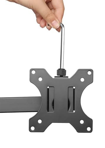 MH Dual Monitor Mount Double-Link Swing Arms for 13 to 32 Inch Displays | Steel arm desk clamp for two 13-32in displays, 75x75/100x100 VESA, 17lb each, no drill 461528 - style: 2 Arms