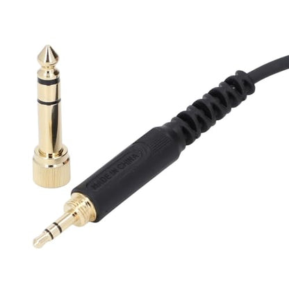 DJ Headphone OFC Wire Cable Replacement - 2.5mm to 3.5mm & 6.35mm Adapter with Locking Plug for HDJ-X5 for HDJ-X7 for HDJ-S7 Models(Straight Plug) - style: Straight plug
