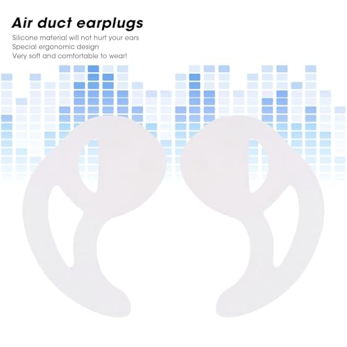 5pairs Silicone Fin Earmold Replacement Earbud Tips, Silicone Fin Ear Mold for Two Way Radio Earpiece Replacement Earmold Earbud Tips Earphone Accessories Eartips Adapters for in Ear Earphones(S)