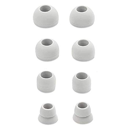 Replacement Silicone Earbuds Ear Tips Eargels Buds Set Compatible with Beats Powerbeats 3 Powerbeats 2 Wireless in-Ear Earphones (4 Pairs/Light Grey) - color: Light Grey