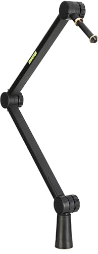 Shure MV7i Smart Microphone with Built-in Audio Interface and Deluxe Articulating Desktop Mic Boom Stand - Podcast Mic with 2 Channels, XLR and 1/4", USB-C for Mac/PC/Phone, and Advanced DSP Features