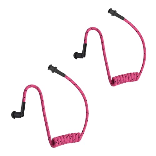 WODASEN Replacement Braided Nylon Fiber Acoustic Coil Tube Moisture Resistant Waterproof Color for Radio Earpiece (Rosered-2) - color: RoseRed-2