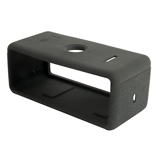DAYJOY Soft Silicone Protective Bumper Frame Case Cover Compatible with Marshall EMBERTON Portable Bluetooth Speaker, Protective Skin Sleeve with Carabiner (Black) - color: black