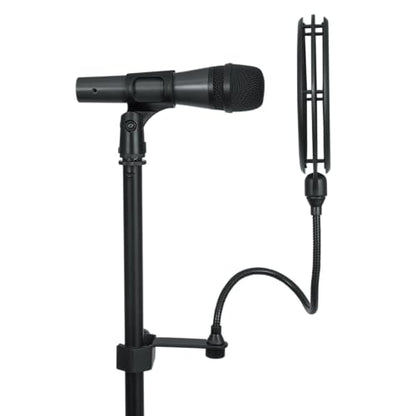 Gator Frameworks Split Level Double Layered Pop Filter with Attachment Clamp; Fits Most Standard Microphone Stands (GM-POP Filter) - style: Double Layer Pop Filter