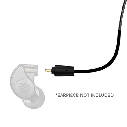 MEE audio MX PRO Series and M6 PRO Replacement Headset Cable with In-line Microphone and Remote (Black) - color: Black, size: 51 inches, style: Headset Cable