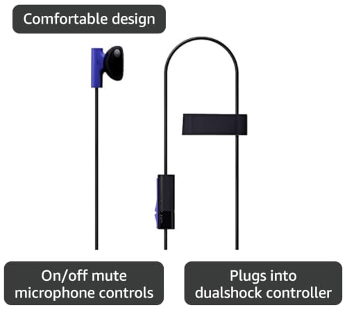 Sony Playstation 4 (PS4) Mono Chat Earbud with Mic