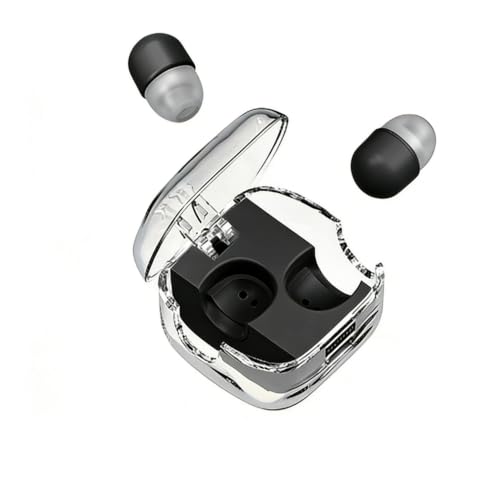 Mini Invisible Sleep Wireless Earbuds, ENC Call Noise Cancelling Ultra Low Latency Gaming Earphones for Side Sleepers Nap Work Travel Black - color: Black