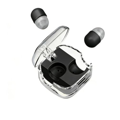 Mini Invisible Sleep Wireless Earbuds, ENC Call Noise Cancelling Ultra Low Latency Gaming Earphones for Side Sleepers Nap Work Travel Black - color: Black