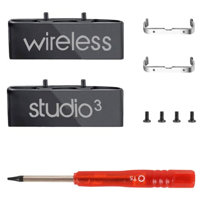 Studio 3 Replacement Hinge as Same as OEM A1914 Replacement Parts Repair Kit Durable Accessories Compatible with Beats by Dre Studio3 (A1914) and Studio Pro (A2924) Wireless Headphones (Black) - color: Black