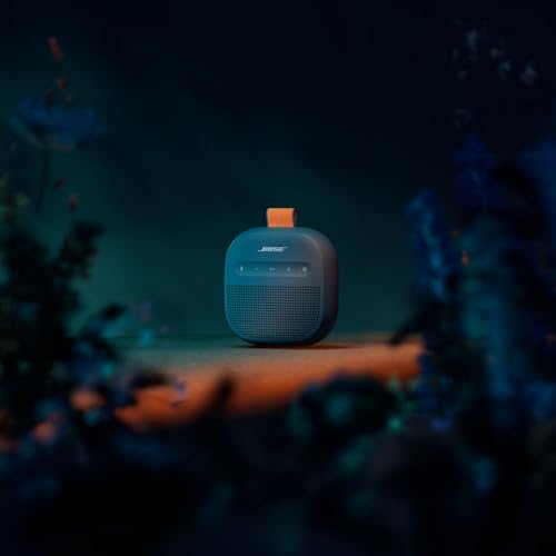 Bose SoundLink Micro Portable Bluetooth Speaker (2nd Gen), Wireless Outdoor Speaker, Up to 12 Hours Battery Life, Waterproof and Dustproof, Twilight Blue - Limited Edition Color | Bluetooth 5.4 speaker with IP67 rating and 12-hour battery for travel, hiki