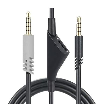goodstumbler Headphone Sound Cable: Compatible with Logitech Astro A10 A30 A40 A40 TR, Replacement Gaming Headset with Inline Volume Control, Detachable Woven Audio Cable