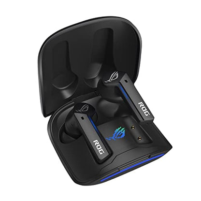 ASUS ROG Cetra True Wireless Gaming Earbuds, Low-Latency Bluetooth Earbuds, Active Noise Cancelation, 27-Hour Battery Life, IPX4 Water Resistance, Headphone with Wireless Charging,Black (Renewed)
